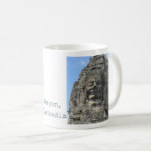 カンボジアのバイヨン寺院 コーヒーマグカップ (正面右)