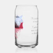 カンボジアの仏教の叡智の地図と僧侶 ガラス缶 (左)