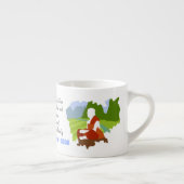 カンボジアの冒険地図と風景と僧 エスプレッソカップ (右)