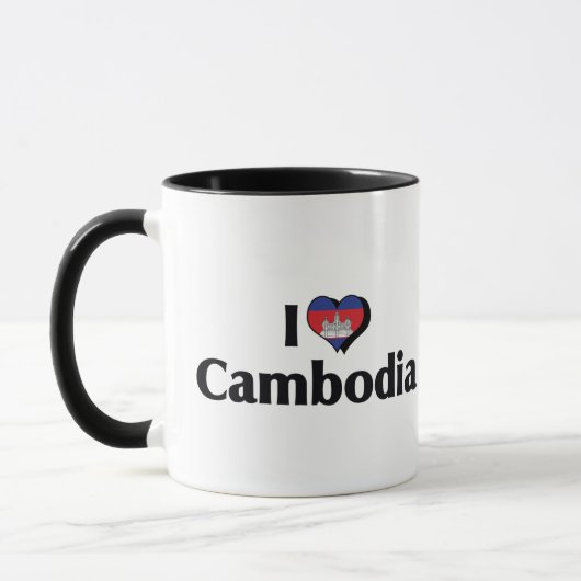 カンボジアの国旗が好き マグカップ (左)