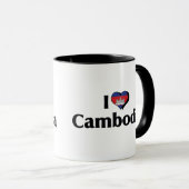 カンボジアの国旗が好き マグカップ (正面右)