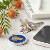 カンボジアの地図キーチェーン キーホルダー (側面)