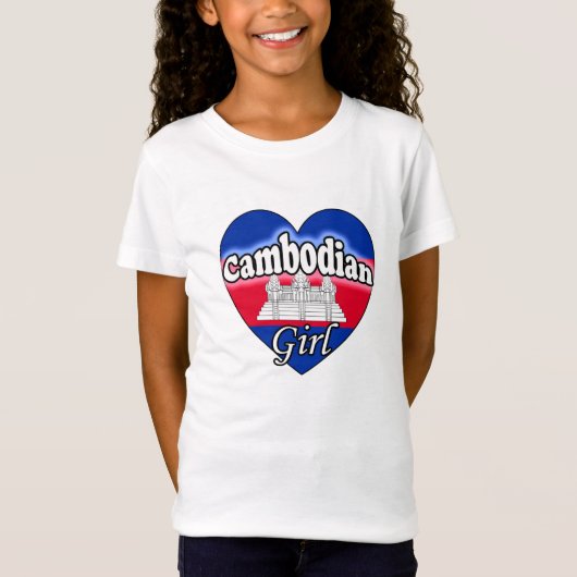 カンボジアの少女 Tシャツ (正面)