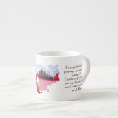 カンボジアの思い出の地図と僧侶パーソナライズされた エスプレッソカップ (正面右)