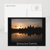 カンボジアの挨拶 ポストカード (正面/裏面)