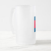 カンボジアの旗 フロストグラスビールジョッキ (正面左)