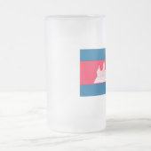 カンボジアの旗 フロストグラスビールジョッキ (中央)