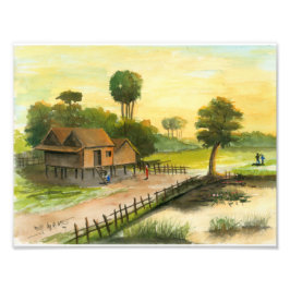 カンボジアの村の写真1 by Vannak Anan Prum フォトプリント