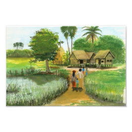 カンボジアの村2の写真:Vannak Anan Prum フォトプリント