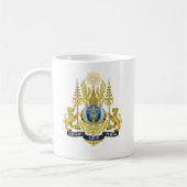 カンボジアの紋章付き外衣 コーヒーマグカップ (左)