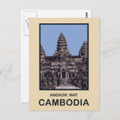 カンボジアアンコールワット ポストカード (正面/裏面)