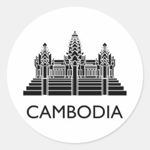カンボジアアンコール・ワット ラウンドシール