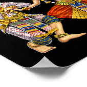 カンボジアクメール伝統的ダンスアプサラカンボジア ポスター (角)