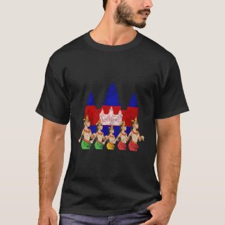 カンボジアクメール伝統的ダンスアプサラ Tシャツ