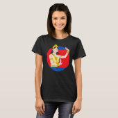 カンボジアクメール伝統的ダンスアプサラ Tシャツ (正面フル)