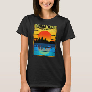 カンボジアクメール誇りを持ったラヴヴィンテージ寺 Tシャツ