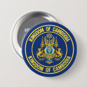 カンボジアラウンドエンブレム 缶バッジ (正面&裏面)