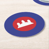 カンボジアルンデル ラウンドペーパーコースター (アングル)