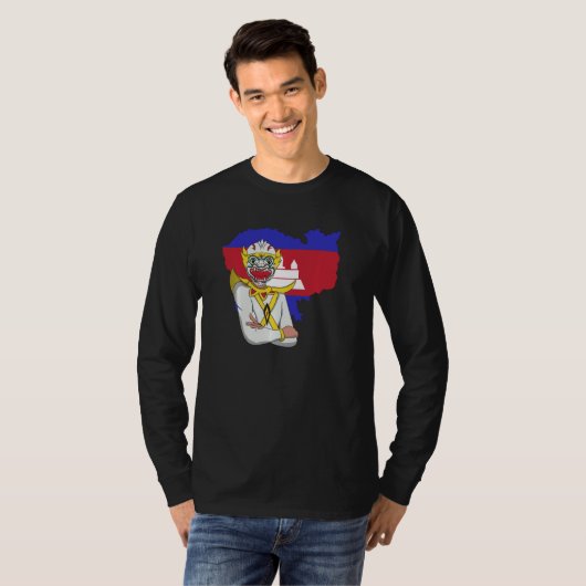 カンボジアンクメール伝統的ダンスリアムカー Tシャツ (正面フル)