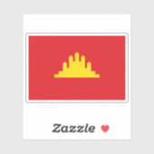 カンボジア人民共和国国旗 シール (シート)