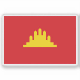 カンボジア人民共和国国旗 シール