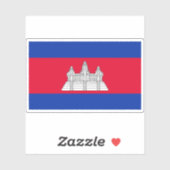 カンボジア国国旗 シール (シート)