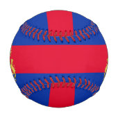 カンボジア国旗とコート・オブ・アームズ 野球ボール (裏面)