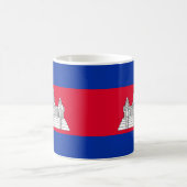 カンボジア国旗のセラミックマグカップ コーヒーマグカップ (中央)