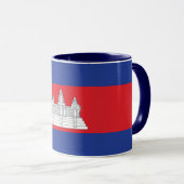 カンボジア国旗のマグカップ マグカップ (正面右)