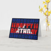 カンボジア国旗の誕生日カード カード (黄色い花)