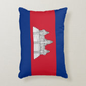 カンボジア国旗 アクセントクッション (正面(垂直))