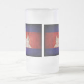 カンボジア国旗;カンボジア;クメール フロストグラスビールジョッキ (中央)