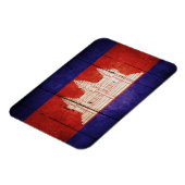 カンボジア国旗；カンボジア；クメール マグネット (左側)