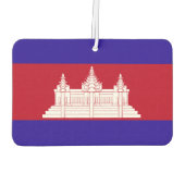 カンボジア国旗 カーエアーフレッシュナー (裏面)
