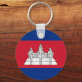 カンボジア国旗 キーホルダー (正面)
