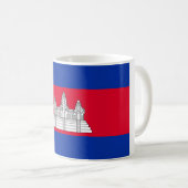カンボジア国旗 コーヒーマグカップ (正面右)