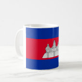 カンボジア国旗 コーヒーマグカップ (正面左)