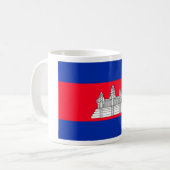 カンボジア国旗 コーヒーマグカップ (正面左)
