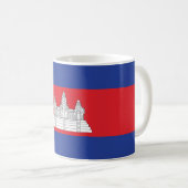 カンボジア国旗 コーヒーマグカップ (正面右)