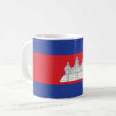 カンボジア国旗 コーヒーマグカップ (正面左)