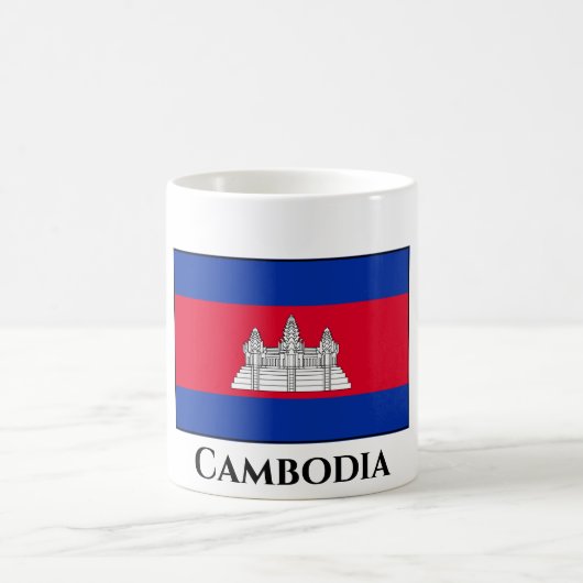 カンボジア国旗 コーヒーマグカップ (中央)