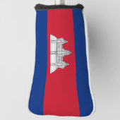 カンボジア国旗 ゴルフヘッドカバー (回転90)