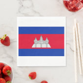 カンボジア国旗 スタンダードランチョンナプキン (インサイチュ)