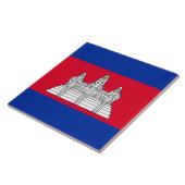 カンボジア国旗 タイル (側面)