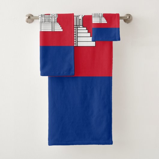 カンボジア国旗 バスタオルセット (インサイチュ)