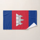 カンボジア国旗 バスタオルセット (ハンドタオル)