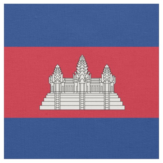 カンボジア国旗 ファブリック (クローズアップ)