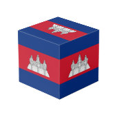 カンボジア国旗 フォトキューブ (裏面アングル)