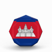 カンボジア国旗 フォトブロック (正面)