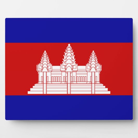 カンボジア国旗 フォトプラーク (正面)